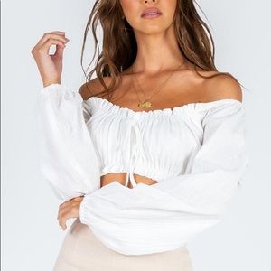 Princess Polly Stephan Top in White
